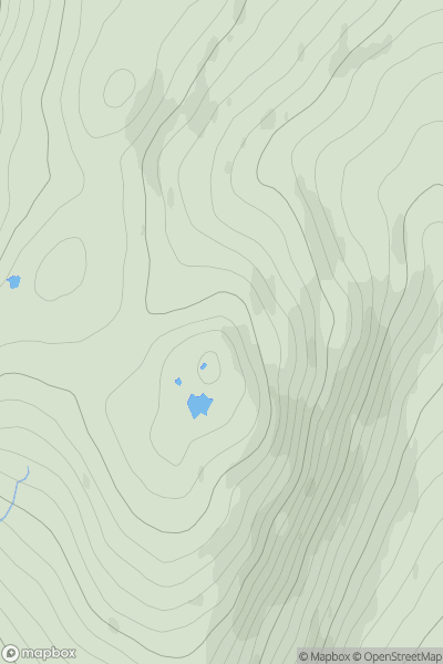 Thumbnail image for Carn Dearg [Loch Ericht to Glen Tromie & Glen Garry] [NN533675] showing contour plot for surrounding peak